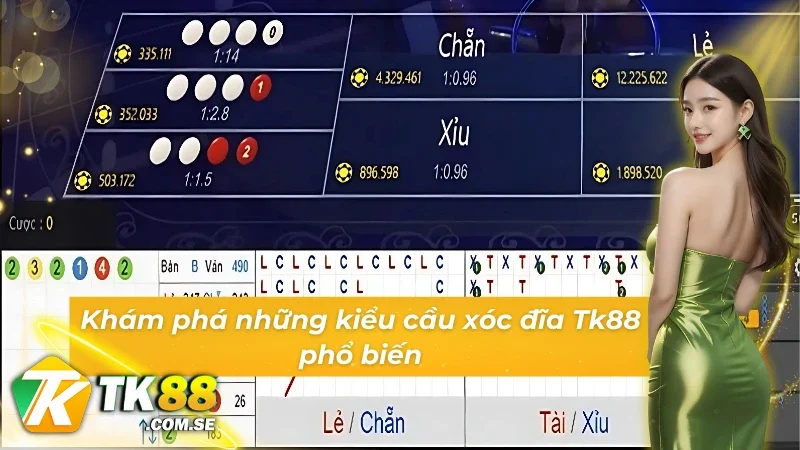 Các kiểu cầu trong soi cầu xóc đĩa thường gặp